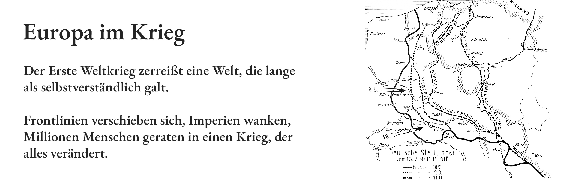 A+ Tafel Europa im Krieg